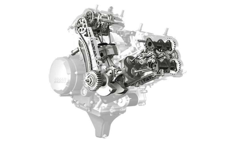 Motor med desmodromisk ventilaktivering