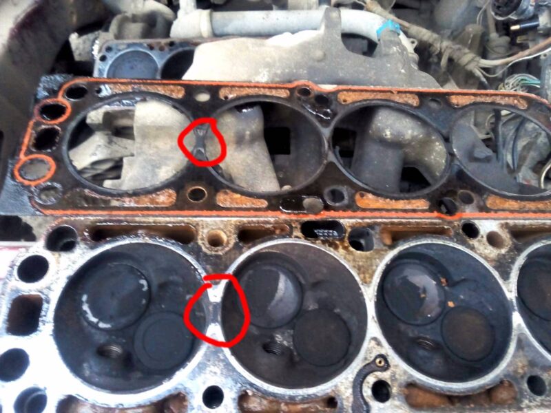 Why does the cylinder-head gasket burn out?